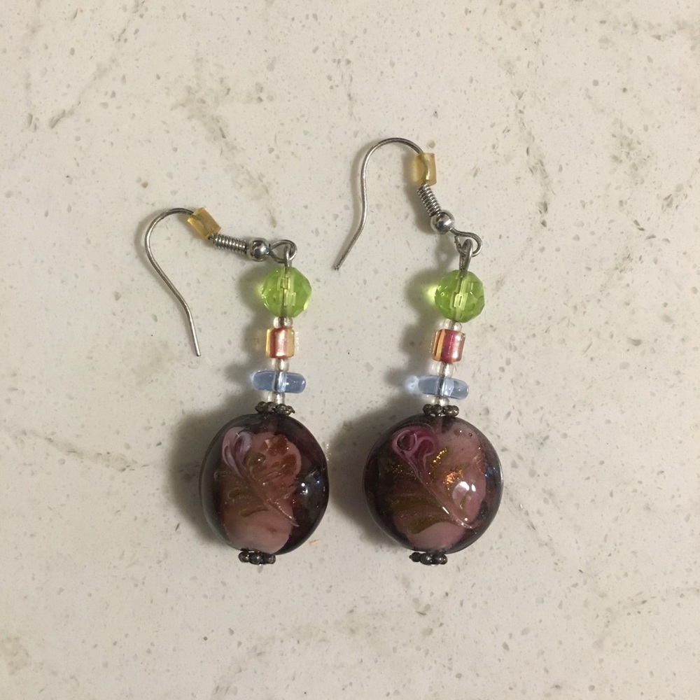 Glass Bead Earrings